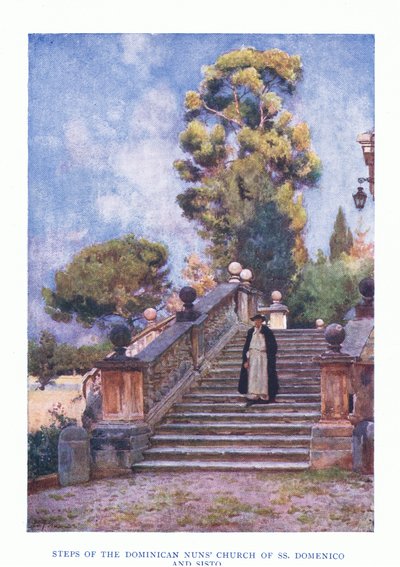 Steps of Dominican Nuns church of SS Domencio and Sisto by Alberto Pisa